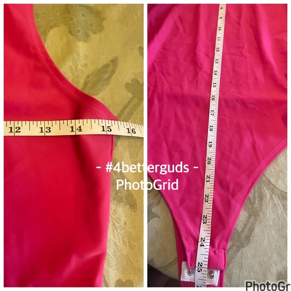 Fashion Nova Mock Neck Sleeveless Bodysuit Hot Pink Medium - Picture 7 of 14